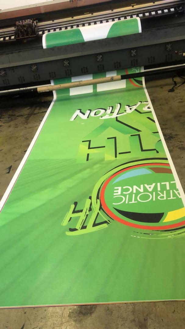 Hanging Banners 3m x 1.5m PVC banner with eyelets. Full color. view 3
